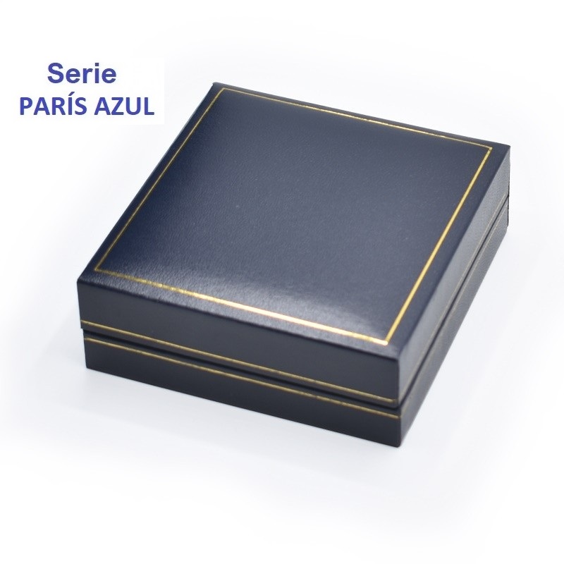 Estuche París. Juego Gemelos y alfiler 87x91x30 mm.